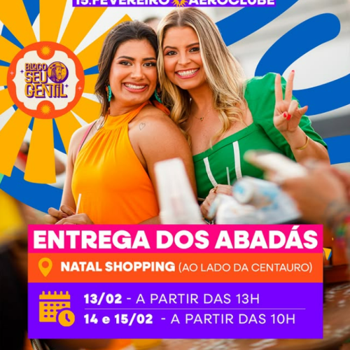 Bloco do Seu Gentil inicia entrega de abadás nesta quinta-feira (13); Confira