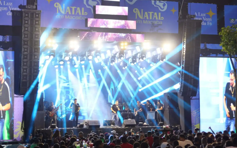 Cantora Joelma faz show gratuito hoje (22) na programação de Natal da cidade de Macaiba