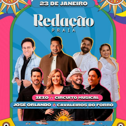 Zezo é atração confirmada no Redação Praia; Festa acontece no próximo dia 23