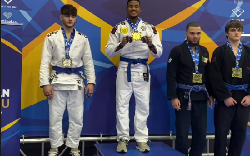 Atleta do RN ganha ouro no Campeonato Europeu de Jiu-Jitsu