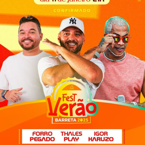 Fest Verão Barreta começa no dia 11 de janeiro com grandes atrações em Nísia Floresta