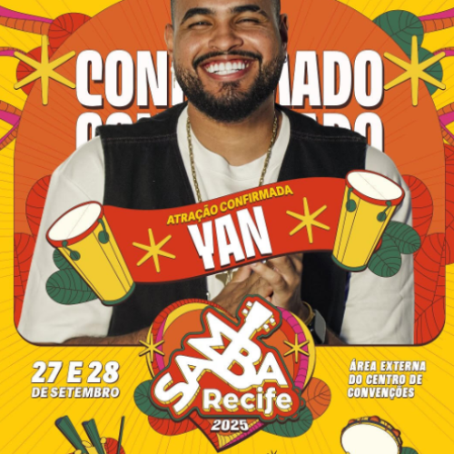Cantor Yan é anunciado no Samba Recife 2025 e representa a nova geração do pagode