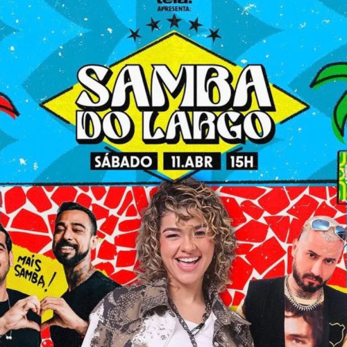 Samba do Largo movimenta o bairro da Ribeira com programação gratuita neste sábado