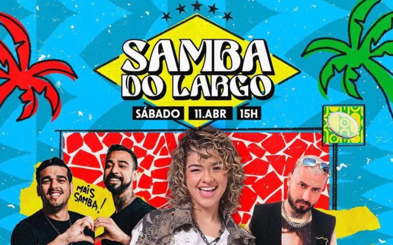 Samba do Largo movimenta o bairro da Ribeira com programação gratuita neste sábado