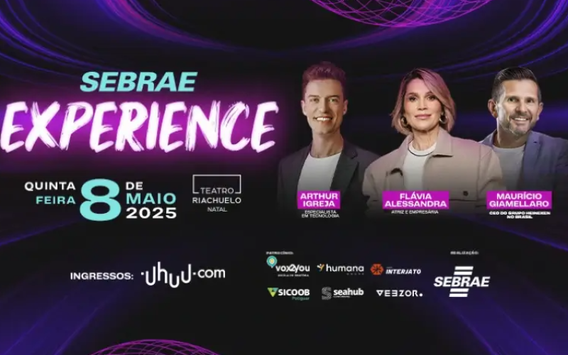 Sebrae Experience vai discutir empreendedorismo e inovação em Natal