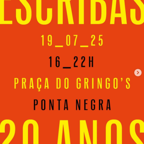 Editora Escribas celebra 20 anos com festival de arte e cultura gratuito em Natal