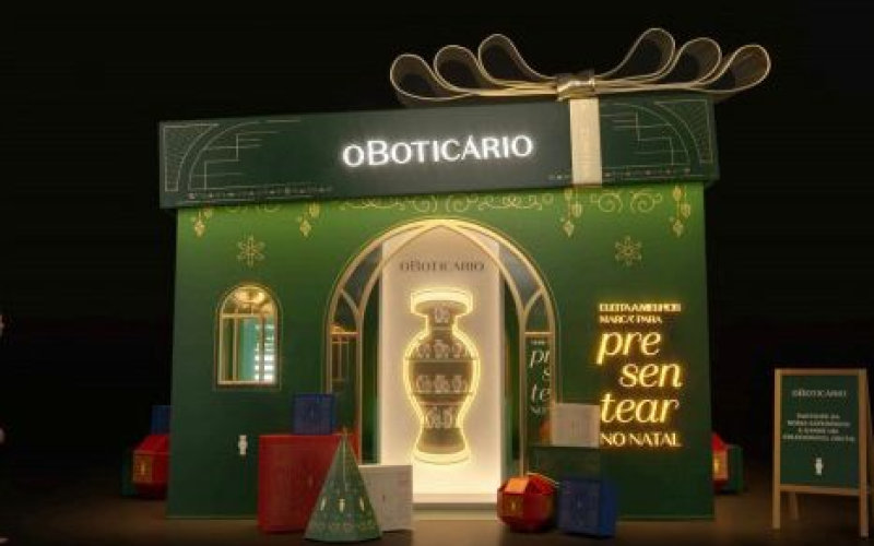 O Boticário brinda o Natal na capital potiguar com “Caixa de Presente” instagramável