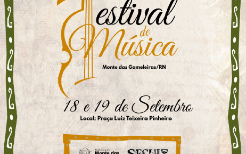 Monte das Gameleiras promove 1º Festival de Música em Setembro