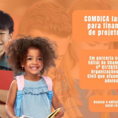 Comdica lança edital de R$ 1,2 milhão para financiar projetos para infância e adolescência