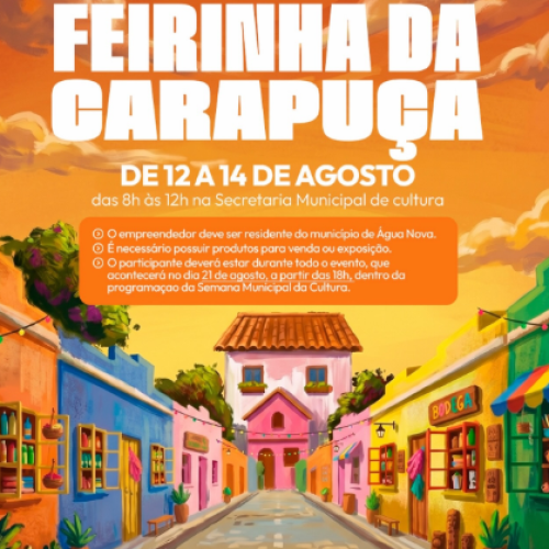 Feirinha da Carapuça abre inscrições para empreendedores da região de Água Nova/RN