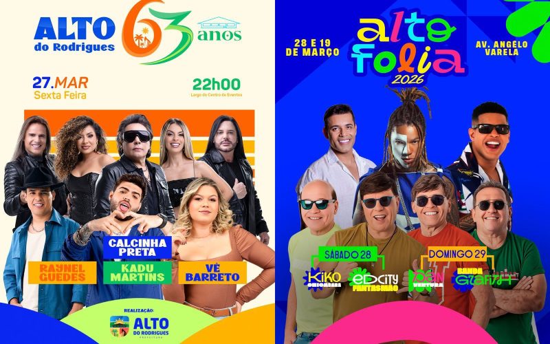 Alto do Rodrigues lança programação do Alto Folia 2026 e da Festa de emancipação