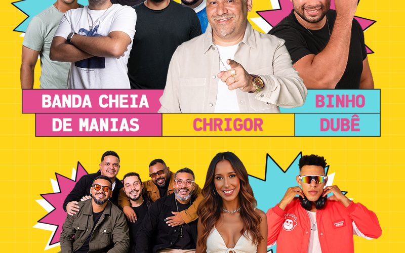 Cheia de Manias traz Chrigor e grandes nomes do samba, hoje (18) no Arena das Dunas