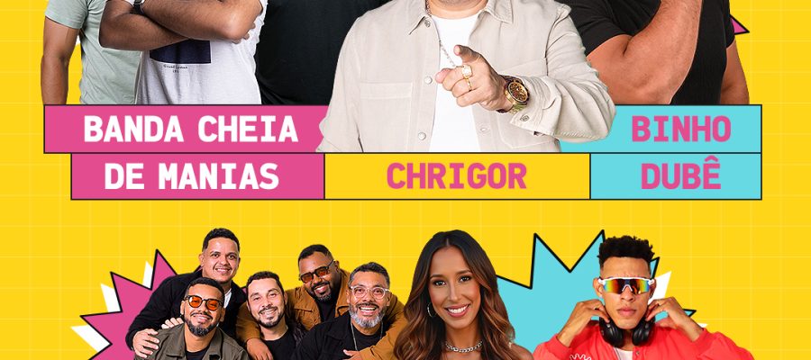 Cheia de Manias traz Chrigor e grandes nomes do samba, hoje (18) no Arena das Dunas