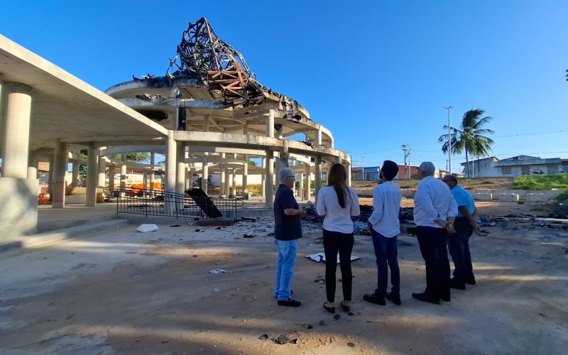 Prefeitura realiza vistoria técnica na obra da estátua de N. Sra. de Fátima