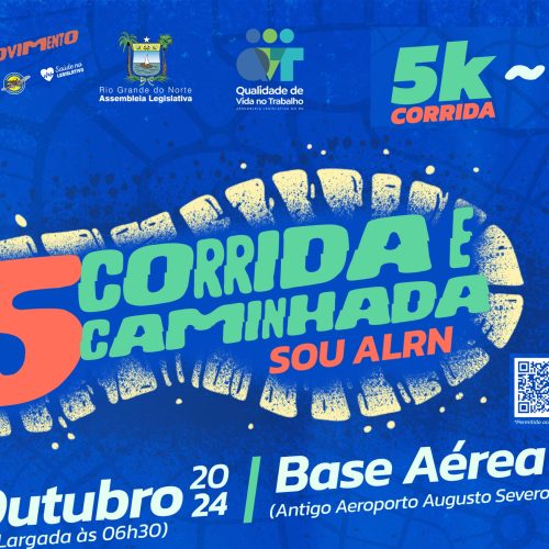 5ª Corrida e Caminhada Sou ALRN está com as inscrições abertas; Veja como participar