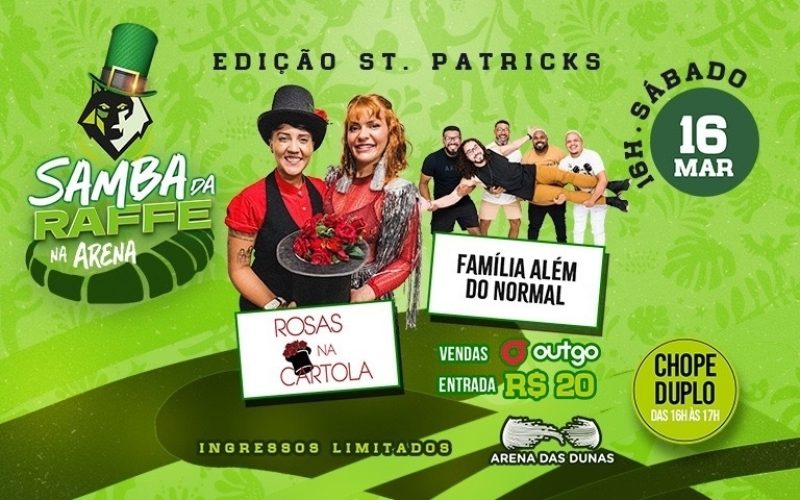 Rosas na Cartola é atração confirmada no Samba da Raffe neste sábado (16)