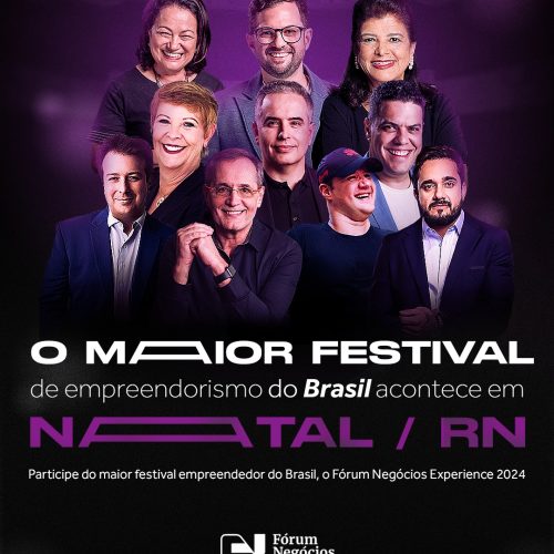 Fórum Negócios Experience 2024 tem virada de lote domingo(09); Evento acontece em novembro