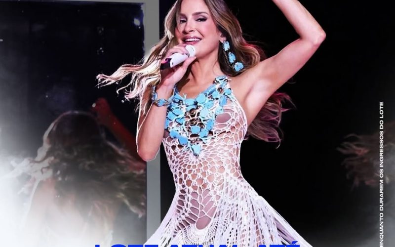Virada de lote para show intimista de Claudia Leitte em Natal acontece nesta quarta-feira (13)