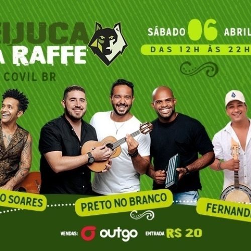 Feijuca da Raffe vai rolar dia 6 de abril, com três atrações musicais e 1 hora de chope duplo