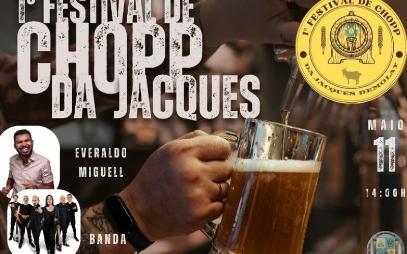 1º Festival de Chopp da Jacques DeMolay acontece dia 11 de maio em Mossoró