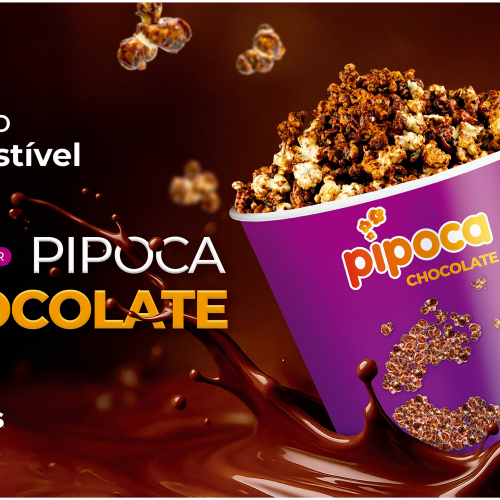 Cinépolis lança novo sabor pipoca chocolate; Novidade está disponivel a partir do dia 17