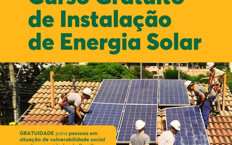 MRV, Oca Energia e SENAI-RN estão oferecendo curso gratuito de ‘instalação de energia solar’
