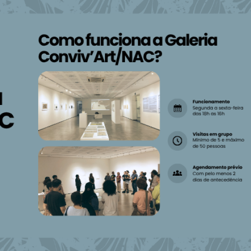 Saiba como levar seu grupo para conhecer a Galeria Conviv’Art/NAC